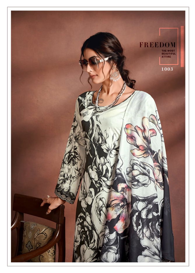 Tarazuu By The Hermitage Shop Printed Lawn Cotton Dress Material Wholesalers In Delhi
